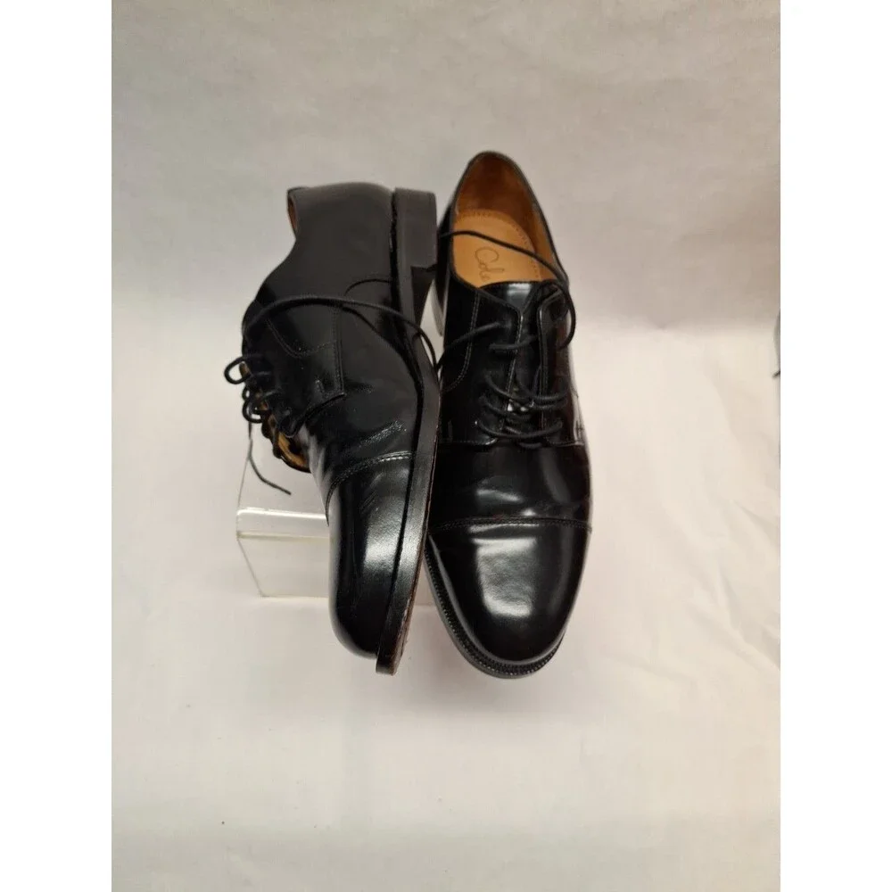 Cole Haan Men 11.5D Black Leather Oxford Cap Toe Lace Up Dress Formal Shoes 42